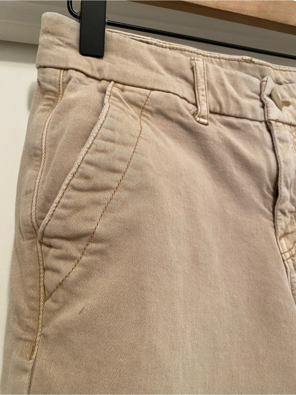 American Eagle Skater Trouser Wide Leg Pants women’s size 00 Short Khaki baggy - Picture 5 of 9